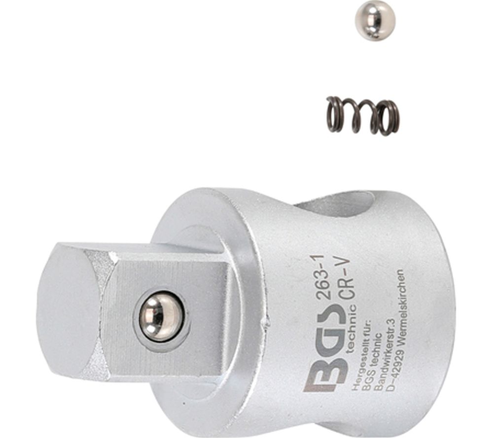 BGS Gleitgriff-Adapter für Verlängerungen | Abtrieb Außenvierkant 20 mm (3/4")
