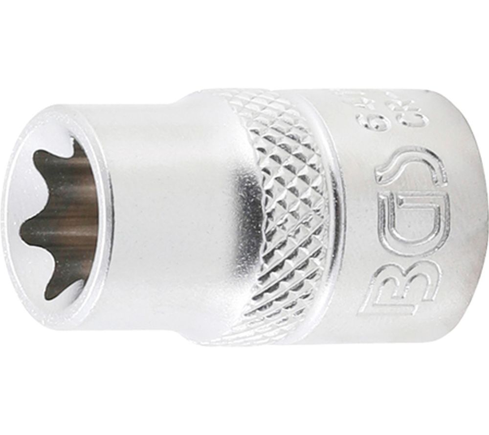 BGS Steckschlüssel-Einsatz E-Profil | Antrieb Innenvierkant 10 mm (3/8") | SW E12
