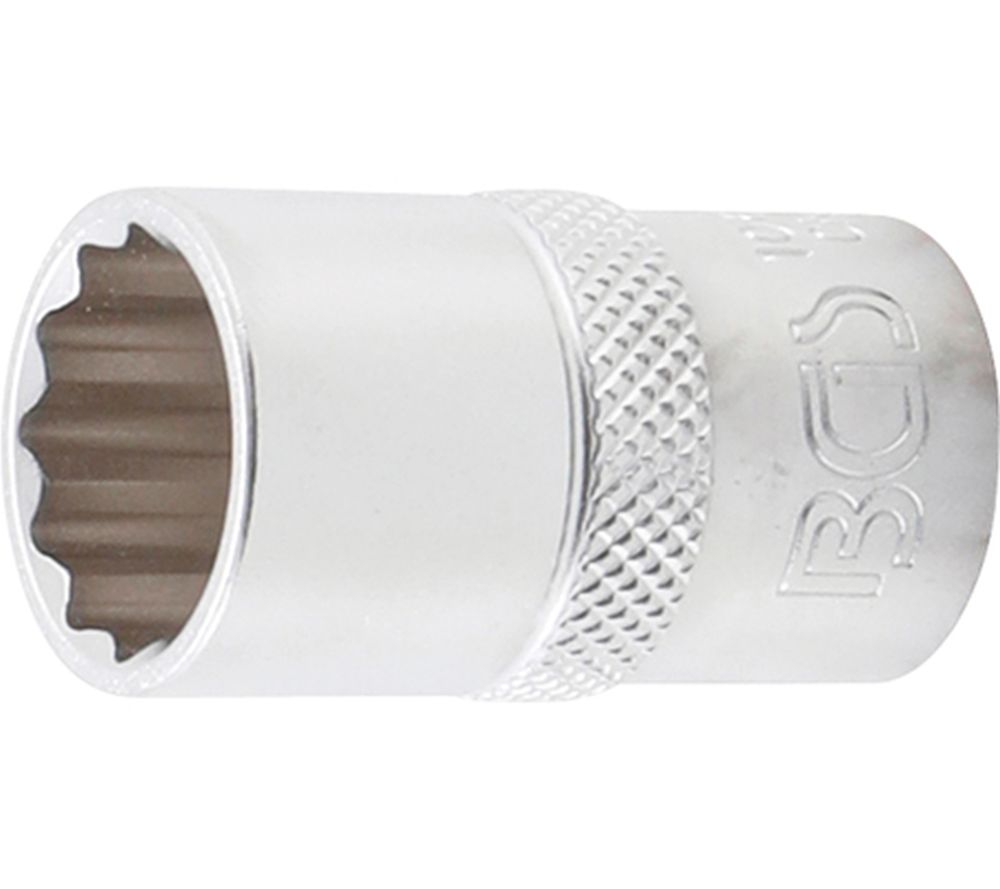 BGS Steckschlüssel-Einsatz Zwölfkant | Antrieb Innenvierkant 12,5 mm (1/2") | SW 16 mm