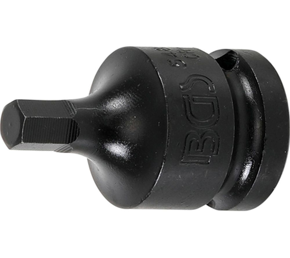 BGS Kraft-Bit-Einsatz | Länge 42 mm | Antrieb Innenvierkant 12,5 mm (1/2") | Innensechskant 7 mm