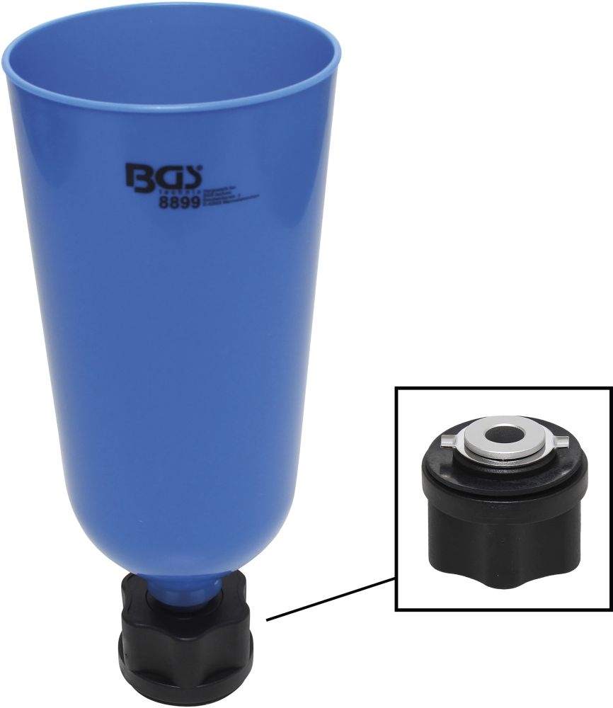 BGS Öl-Einfülltrichter mit Bajonettadapter für VAG, Mercedes-Benz, BMW, Porsche, Volvo