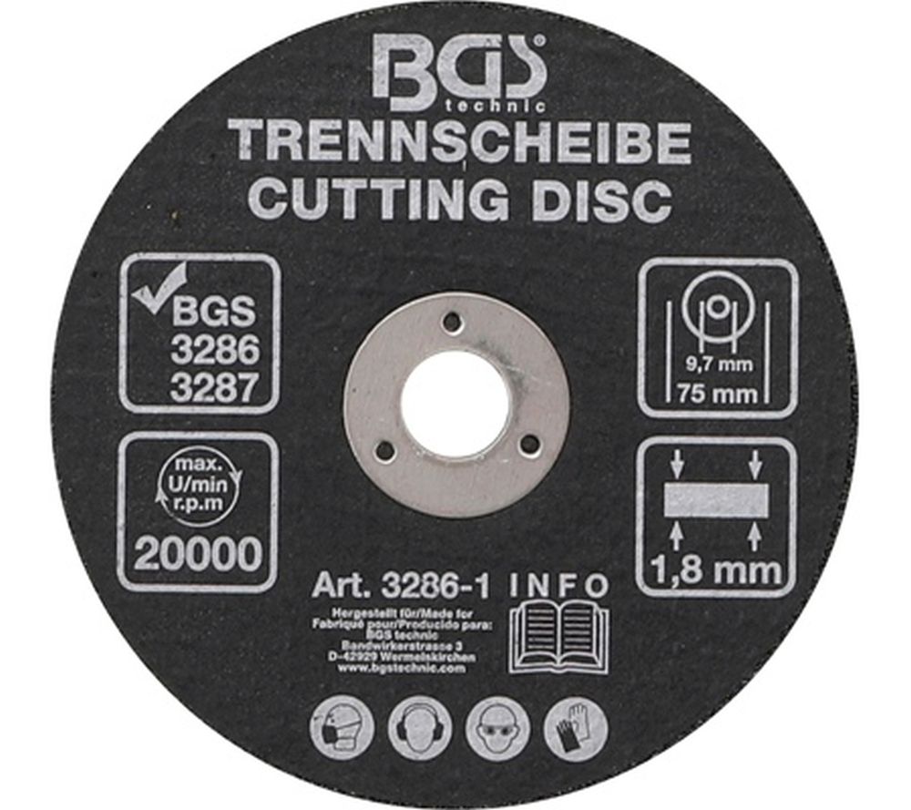 BGS Trennscheibe | Ø 75 x 1,8 x 9,7 mm