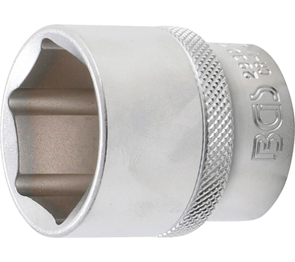 BGS Steckschlüssel-Einsatz Sechskant | Antrieb Innenvierkant 12,5 mm (1/2") | SW 30 mm