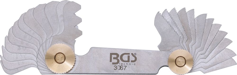 BGS Gewindeschablone | 24 Blatt | metrisch 0,25 - 6,00 mm