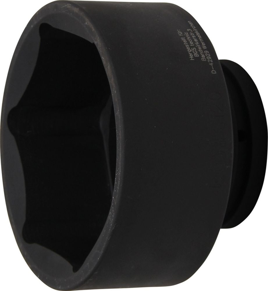 BGS Kraft-Steckschlüssel-Einsatz Sechskant | Antrieb Innenvierkant 25 mm (1") | SW 120 mm