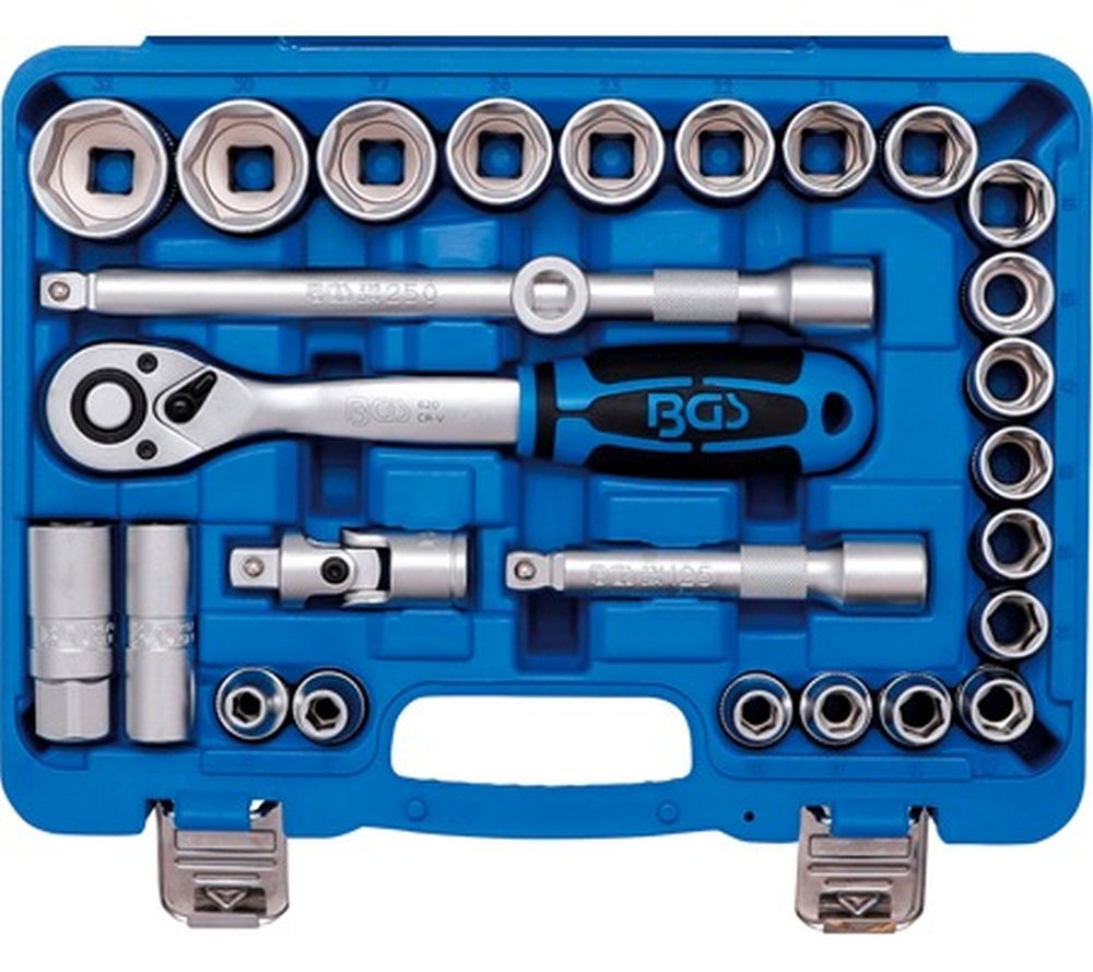 BGS Steckschlüssel-Satz | Antrieb 12,5 mm (1/2") | SW 8 - 32 mm | 27-tlg.