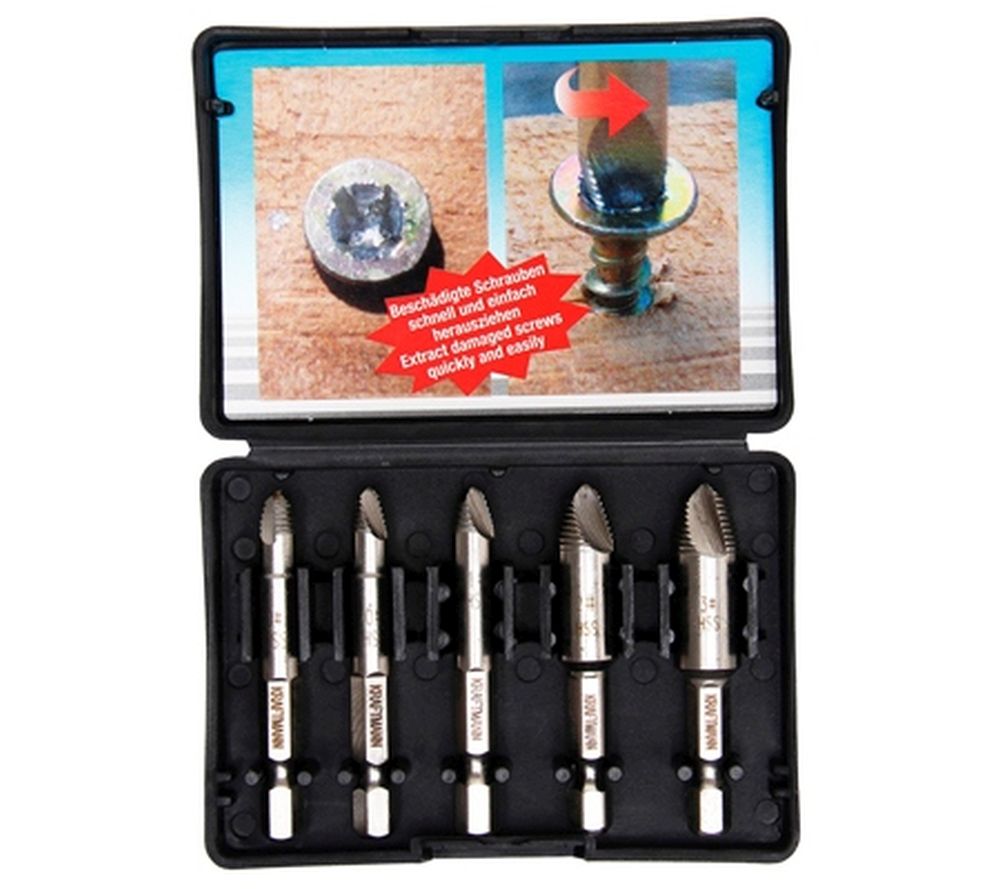 BGS Diy Schraubenausdreher-Satz | #0 - #3 | 5-tlg.