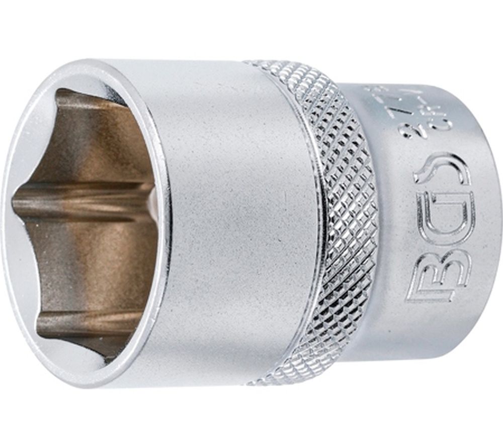 BGS Steckschlüssel-Einsatz Sechskant | Antrieb Innenvierkant 12,5 mm (1/2") | SW 13/16"