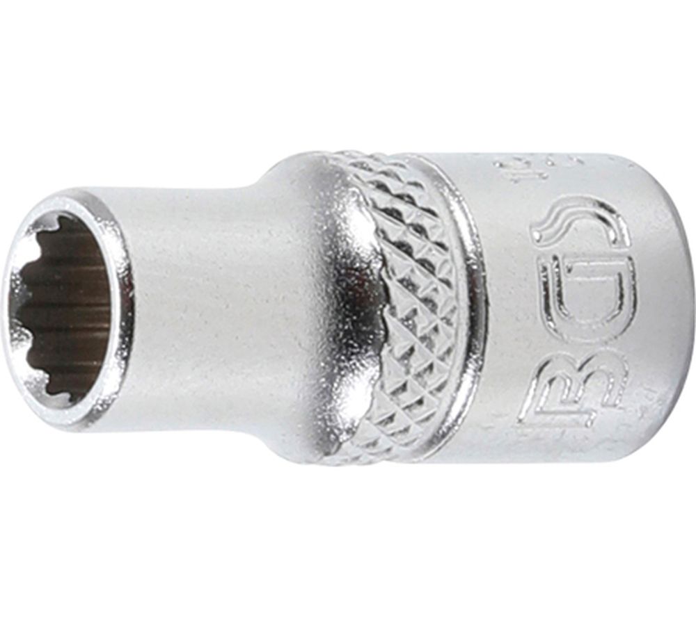 BGS Steckschlüssel-Einsatz Zwölfkant | Antrieb Innenvierkant 6,3 mm (1/4") | SW 6 mm