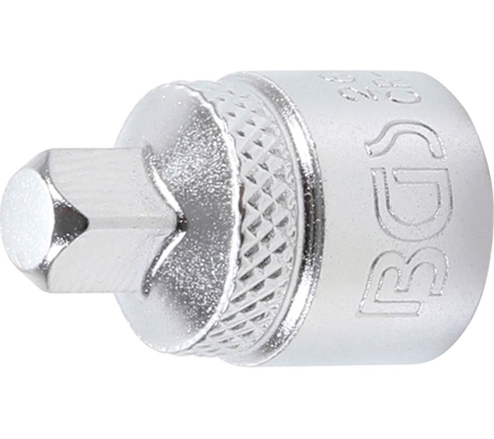 BGS Steckschlüssel-Adapter | Innenvierkant 10 mm (3/8") - Außenvierkant 6,3 mm (1/4")