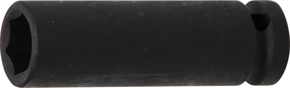 BGS Kraft-Steckschlüssel-Einsatz Sechskant, tief | Antrieb Innenvierkant 12,5 mm (1/2") | SW 15 mm