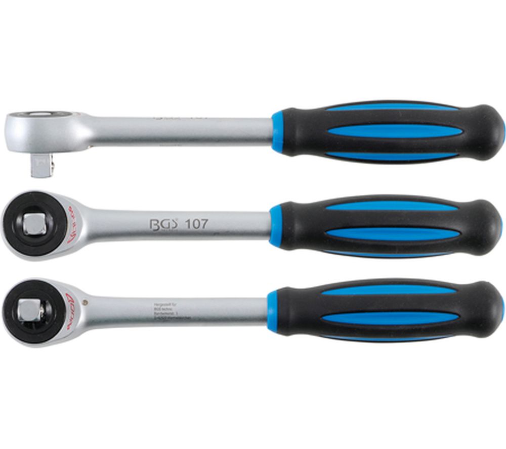 BGS Umschaltknarre mit Drehgriff | Abtrieb Außenvierkant 12,5 mm (1/2")