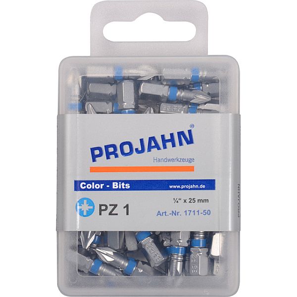 1/4" markierter Bit L25 mm Pozidriv Nr 2 50er Pack