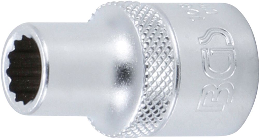 BGS Steckschlüssel-Einsatz-Satz, Zwölfkant | Antrieb Innenvierkant 12,5 mm (1/2") | Zollgrößen | 10