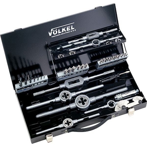 P.V. 1 - VÖLKEL Gewindeschneidwerkzeugsatz, HSS-G, M 3-12