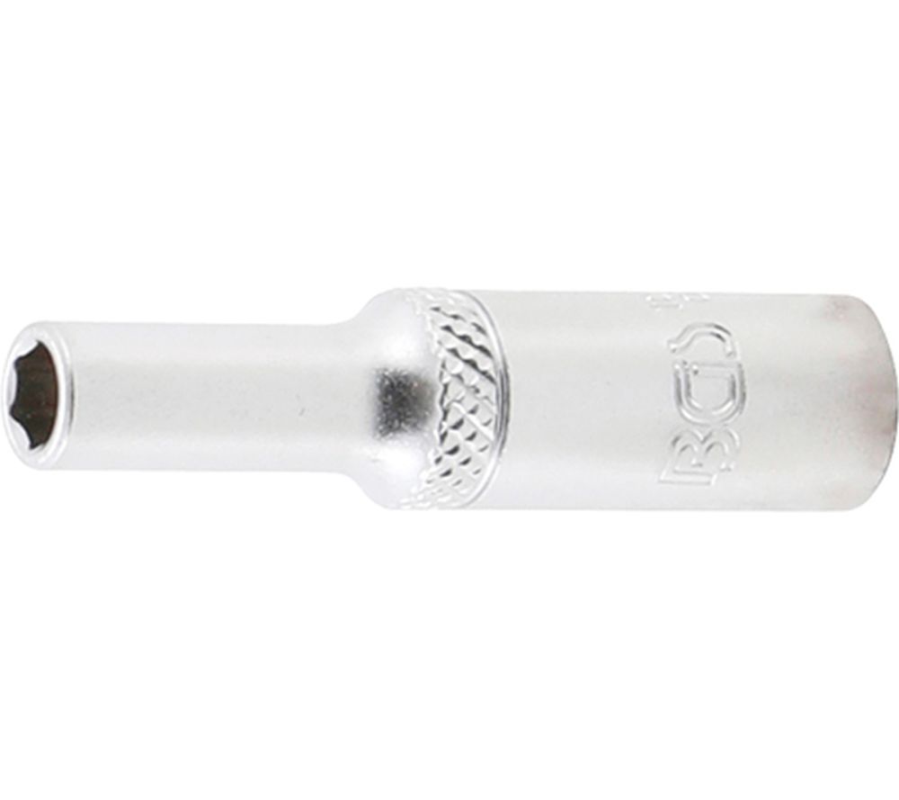 BGS Steckschlüssel-Einsatz Sechskant, tief | Antrieb Innenvierkant 6,3 mm (1/4") | SW 5 mm