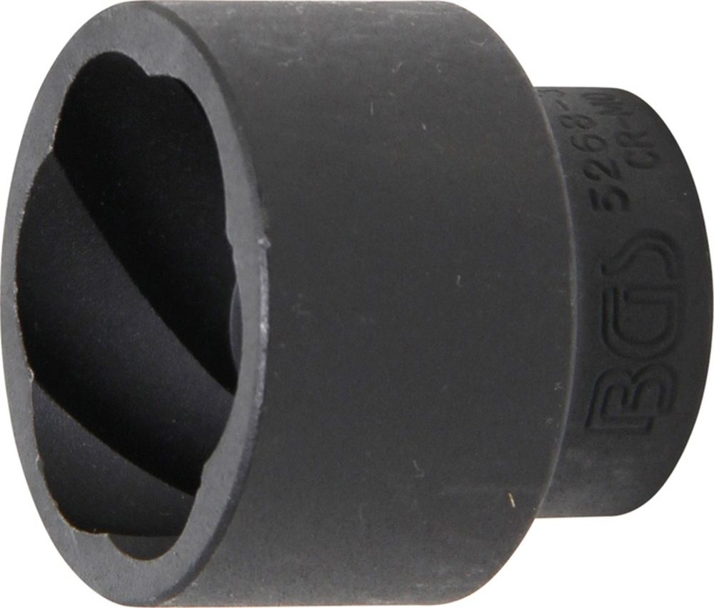 BGS Spiral-Profil-Steckschlüssel-Einsatz / Schraubenausdreher | Antrieb Innenvierkant 12,5 mm (1/2"