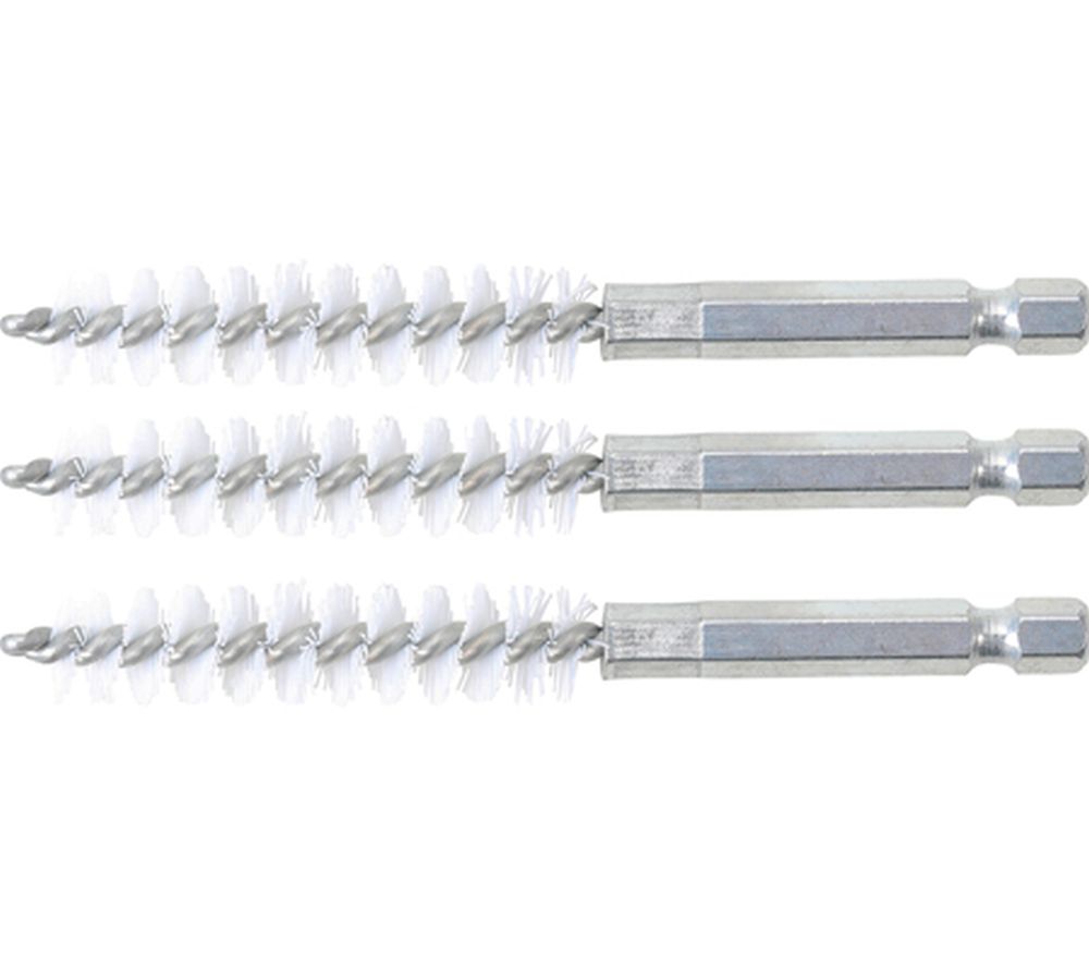 BGS Nylonbürste | 11 mm | Antrieb Außensechskant 6,3 mm (1/4") | 3-tlg.