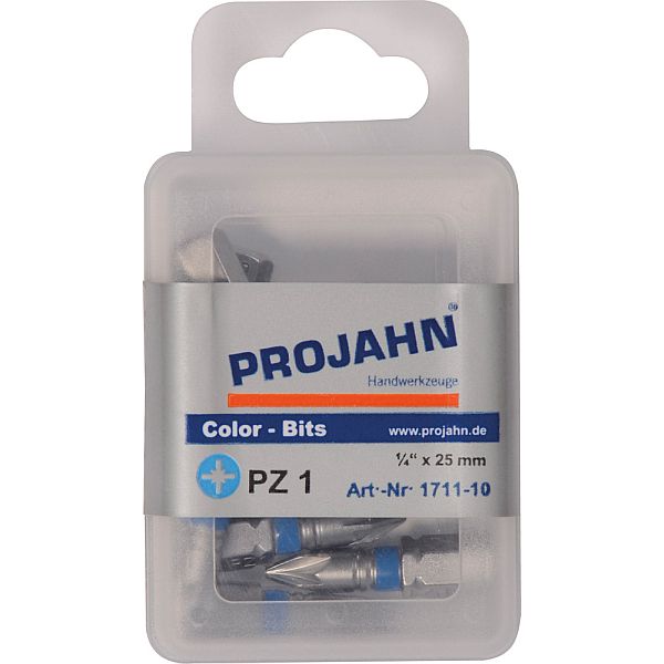 1/4" markierter Bit L25 mm Pozidriv Nr 2 10er Pack