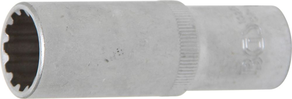 BGS Steckschlüssel-Einsatz Gear Lock, tief | Antrieb Innenvierkant 12,5 mm (1/2") | SW 18 mm