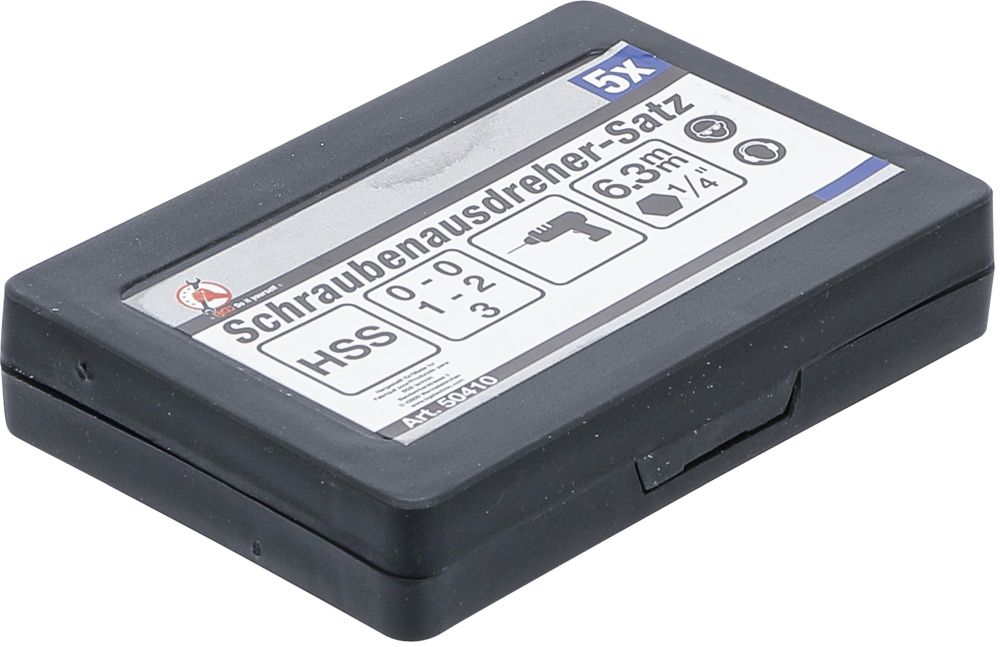 BGS Diy Schraubenausdreher-Satz | #0 - #3 | 5-tlg.