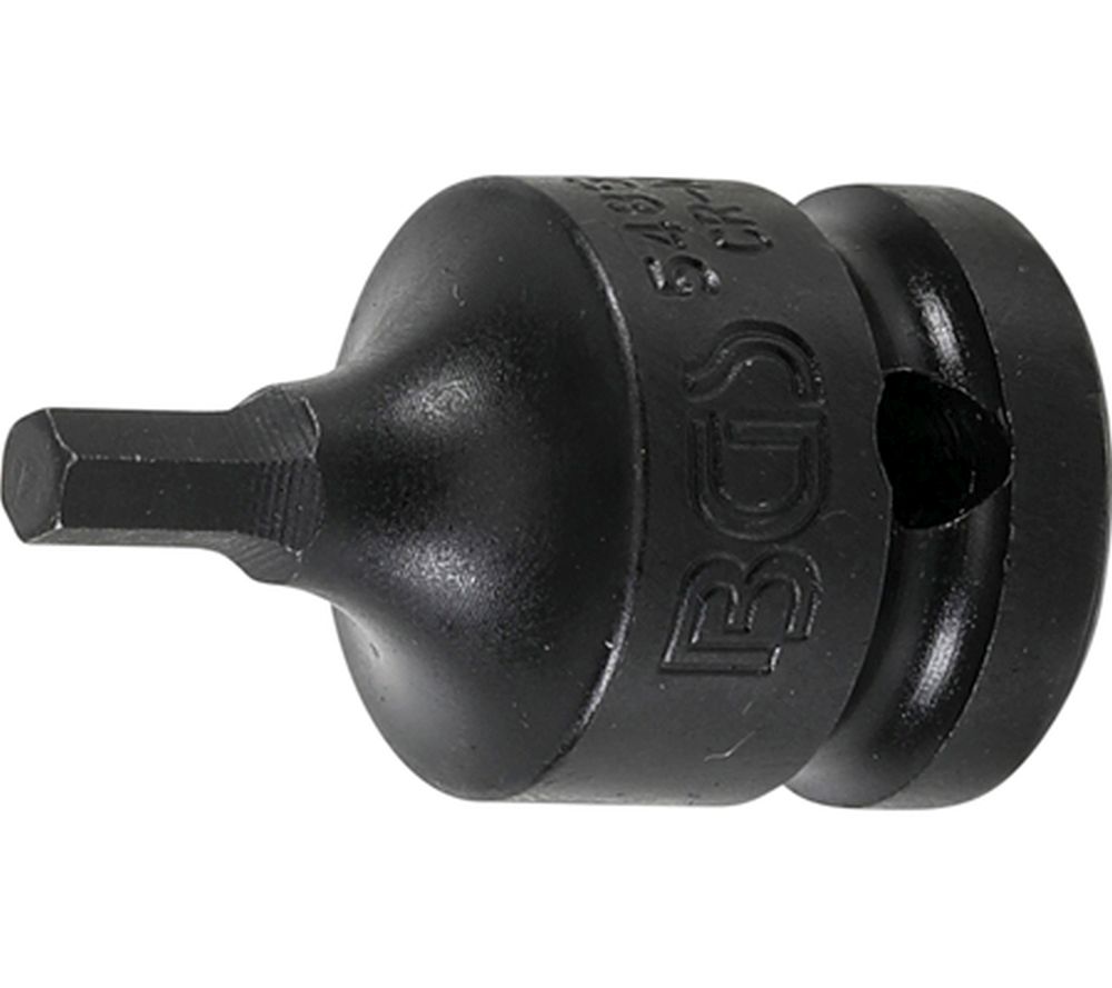 BGS Kraft-Bit-Einsatz | Länge 42 mm | Antrieb Innenvierkant 12,5 mm (1/2") | Innensechskant 5 mm