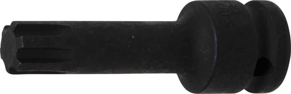 BGS Kraft-Bit-Einsatz | Länge 75 mm | Antrieb Innenvierkant 12,5 mm (1/2") | Keil-Profil (für RIBE)