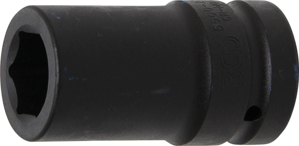 BGS Kraft-Steckschlüssel-Einsatz Sechskant, tief | Antrieb Innenvierkant 25 mm (1") | SW 27 mm