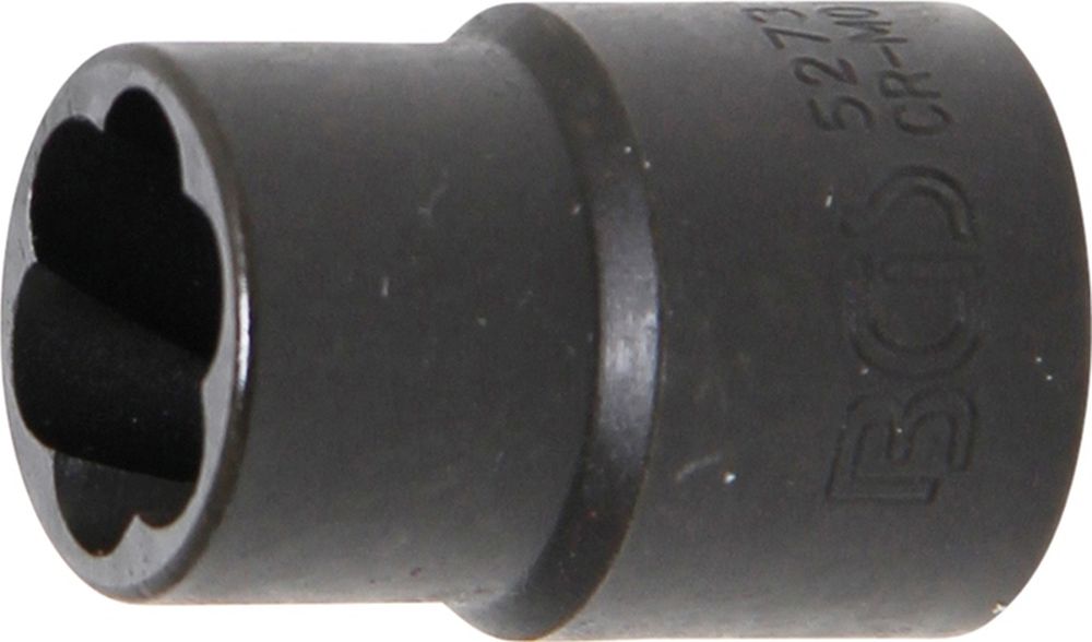 Spezial-Steckschlüssel-Einsatz / Schraubenausdreher - Antrieb Innenvierkant 10 mm (3/8") - SW 13 mm