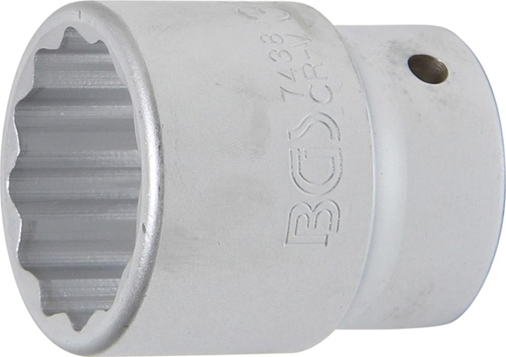 BGS Steckschlüssel-Einsatz Zwölfkant | Antrieb Innenvierkant 20 mm (3/4") | SW 38 mm