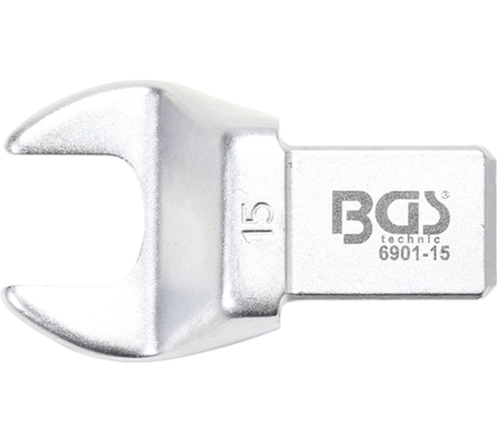 BGS Einsteck-Maulschlüssel | 15 mm | Aufnahme 14 x 18 mm