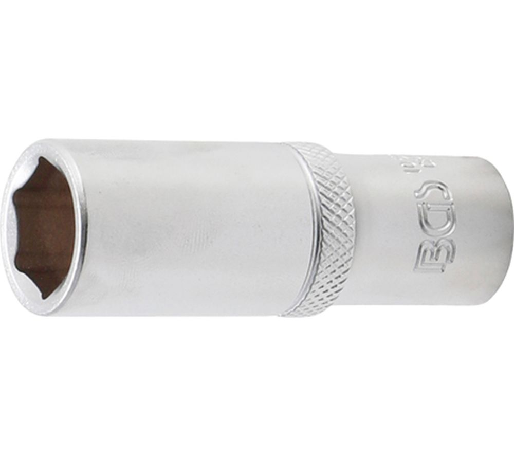 BGS Steckschlüssel-Einsatz Sechskant, tief | Antrieb Innenvierkant 10 mm (3/8") | SW 15 mm