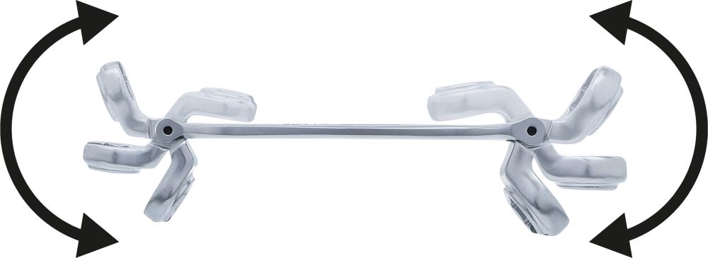 BGS Offener Doppel-Ringschlüssel für Bremsleitungen und Gelenke | SW 10 x 12 mm