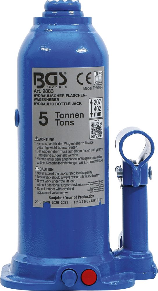 BGS Hydraulischer Flaschen-Wagenheber | 5 t